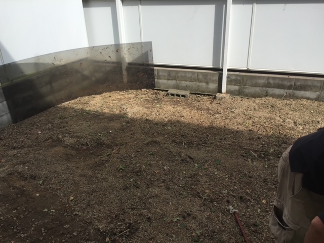 庭の草刈り(裏庭)施工時後